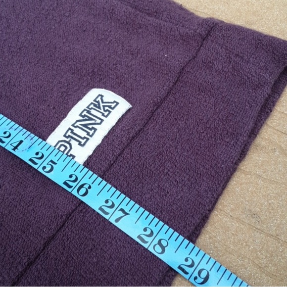 PINK Victoria's Secret Purple Burgundy Long Sleeve Sweatshirt Size Large - Picture 5 of 6
